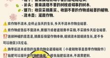 《牧场物语3攻略大全》（超详细攻略教你玩转牧场物语3！）